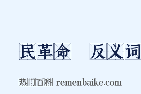 國民革命軍反义词是什么意思的图片